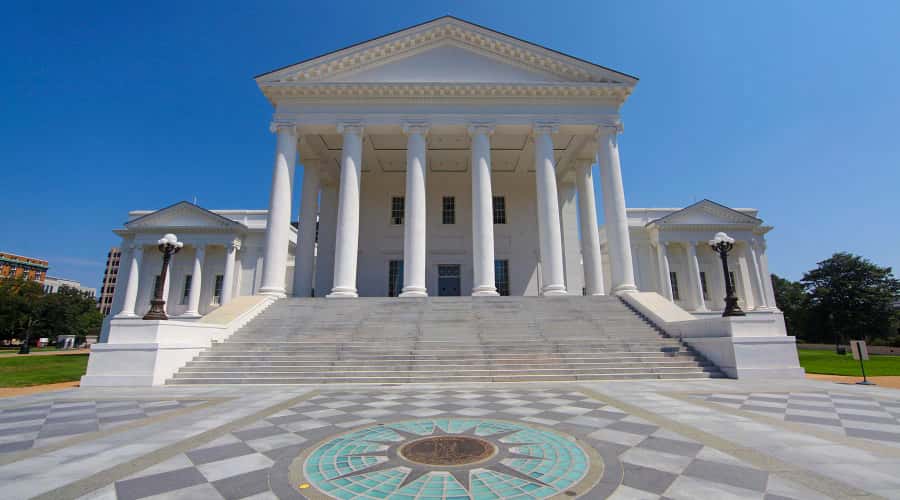 Exterior of Virginia State Capitol